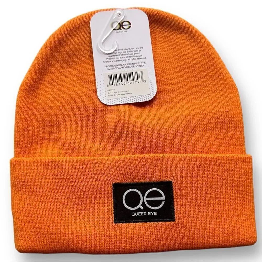 QUEER EYE Unisex Beanie in Orange Color
